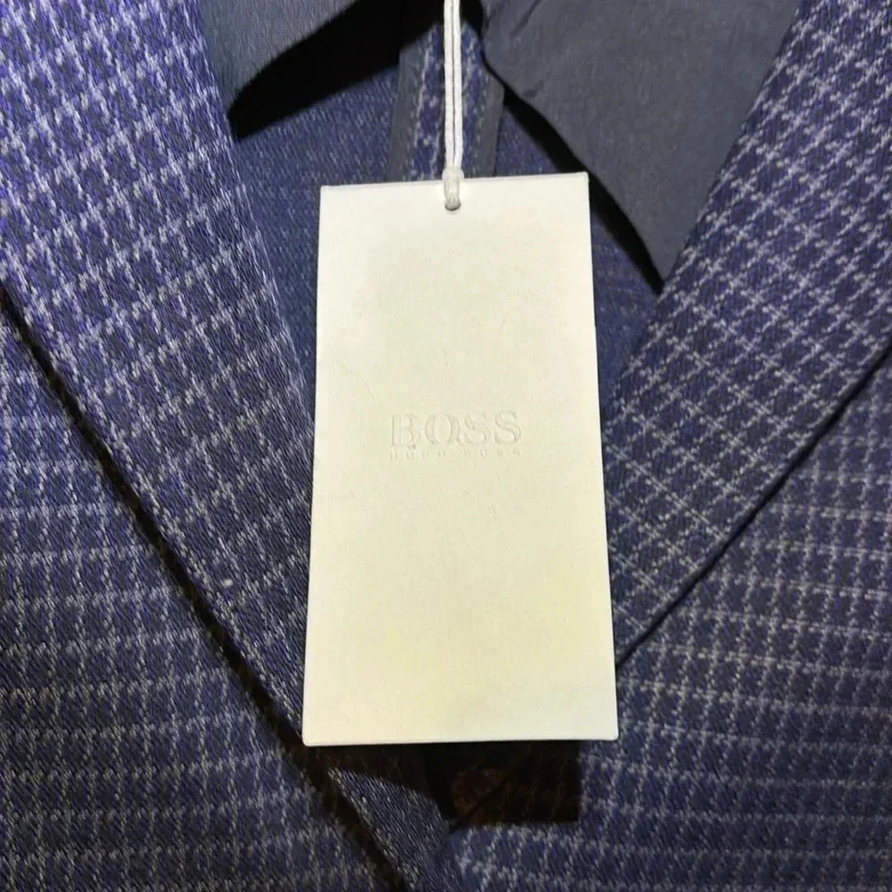 Hugo Boss Jandira Blazer Jacket Coat Suit Women's Size M Medium Blue $545 NWT